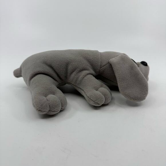 Pound Puppies Newborns Gray Puppy Vintage 80s Tonka Dog Plush Stuffed Animal Toy - Picture 3 of 8